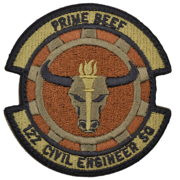 122nd Civil Engineer Squadron Patch - USAF OCP