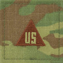 Air Force Rank w/ Hook Fastener Backing - 3-Color OCP