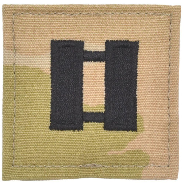 Army Rank w/ Hook Fastener Backing - Captain - 3-Color OCP