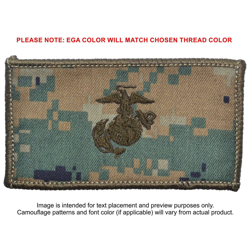 USMC Plate Carrier Flak Patch - Eagle Globe and Anchor Graphic (Filled Globe)