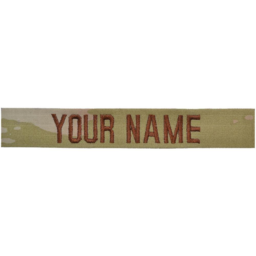 Army Name Tape: Individual Name - embroidered on OCP SEW ON