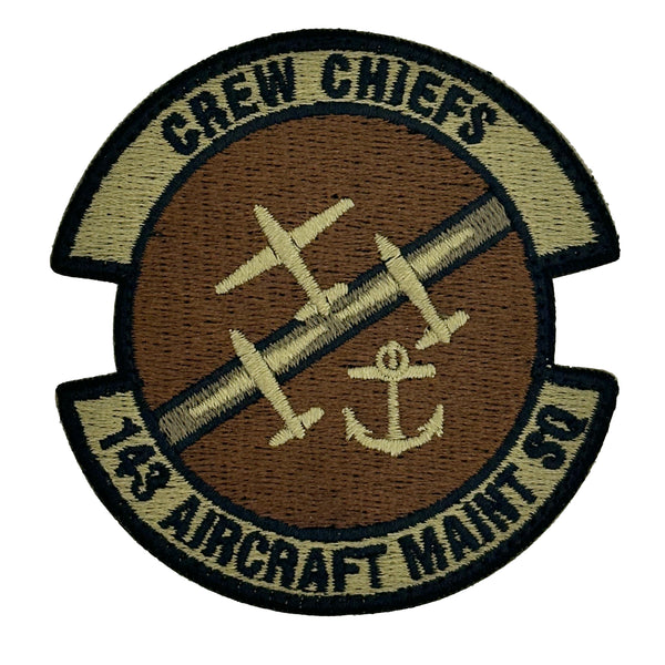 143rd Aircraft Maintenance Squadron Patch - USAF OCP