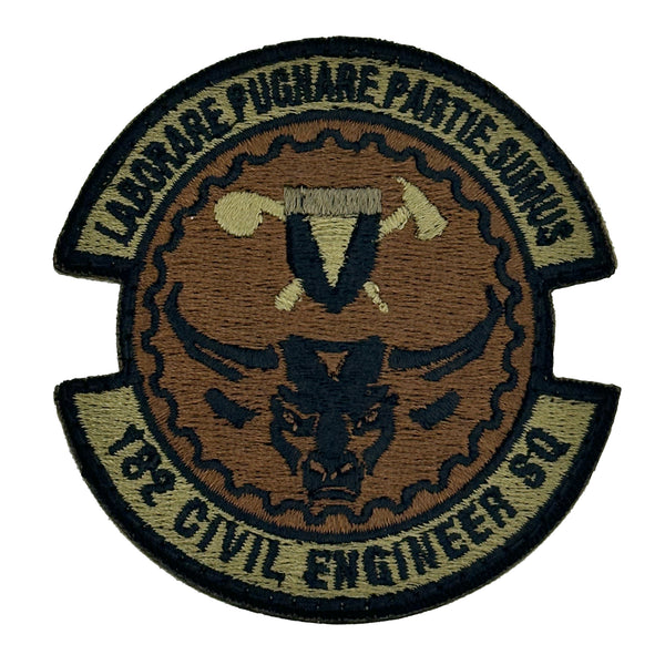 182nd Civil Engineer Squadron Patch - USAF OCP