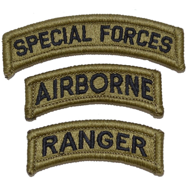 Tactical Gear Junkie Insignia Special Forces / Airborne / Ranger Patch Set - OCP/Scorpion