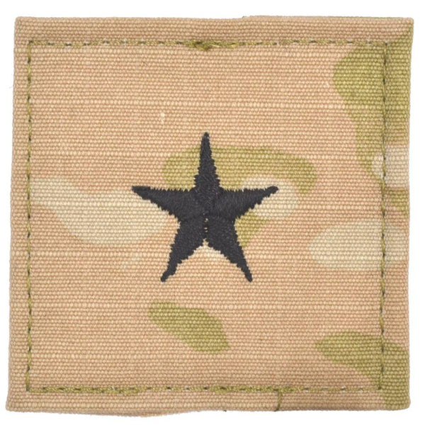 Army Rank w/ Hook Fastener Backing - Brigadier General - 3-Color OCP