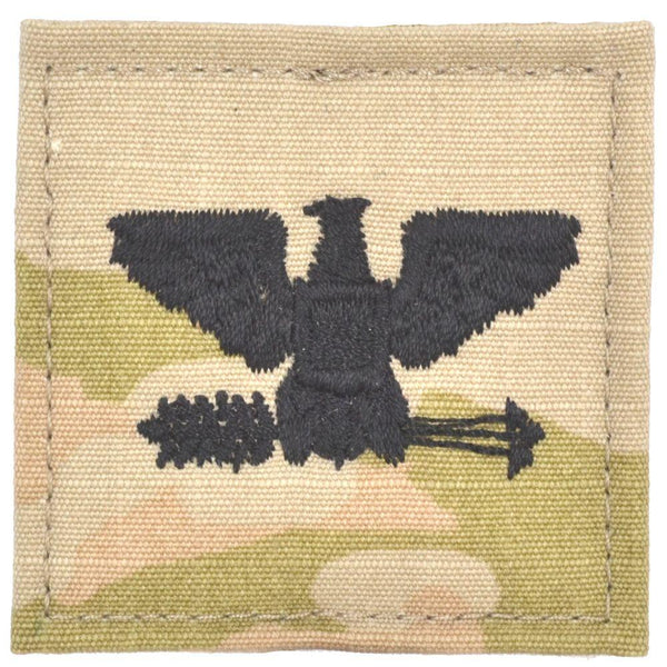 Army Rank w/ Hook Fastener Backing - Colonel - 3-Color OCP
