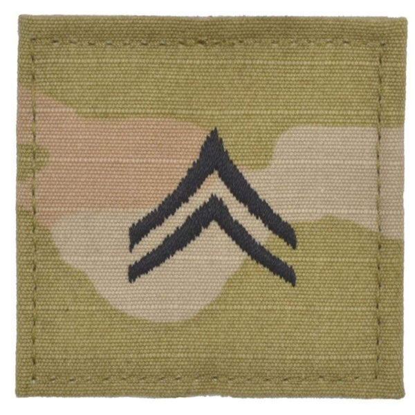 Army Rank w/ Hook Fastener Backing - Corporal - 3-Color OCP