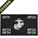 USMC Plate Carrier Flak Patch - Eagle Globe and Anchor Graphic (Filled Globe)