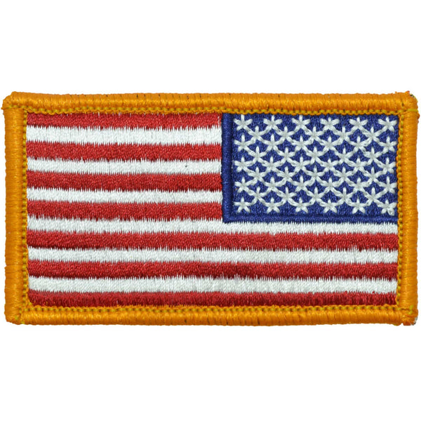 Tactical Gear Junkie Insignia Reverse USA Flag Fully Embroidered Patch - Full Color