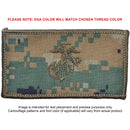 USMC Plate Carrier Flak Patch - Eagle Globe and Anchor Graphic (Open Globe)