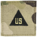 Army Rank w/ Hook Fastener Backing - 3-Color OCP