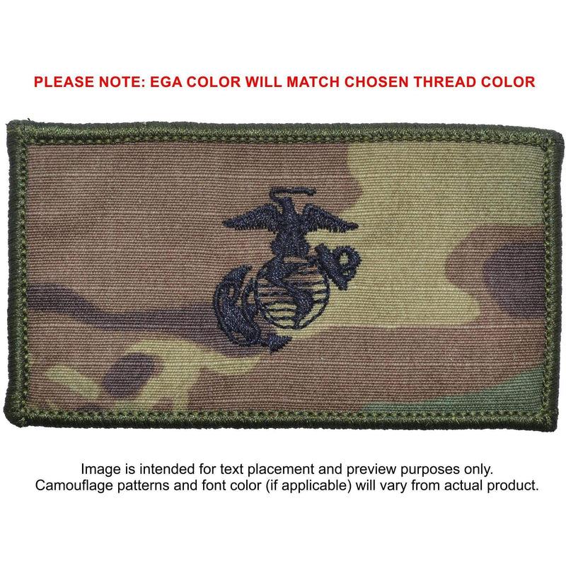 USMC Plate Carrier Flak Patch - Eagle Globe and Anchor Graphic (Open Globe)