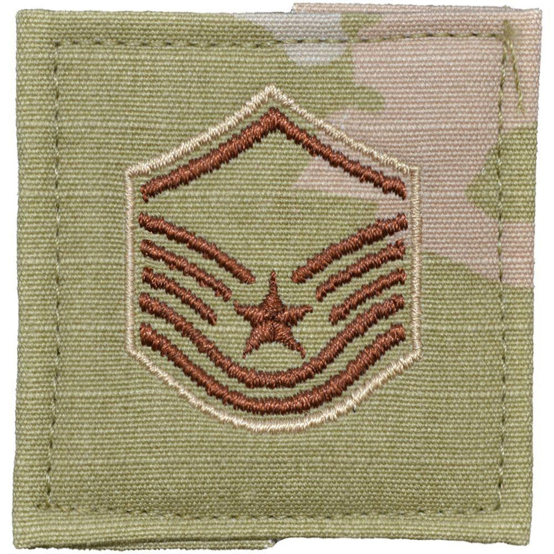Air Force Rank w/ Hook Fastener Backing - 3-Color OCP