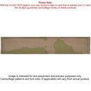 Single Custom Army Name Tape w/ Hook Fastener Backing - 3-Color OCP