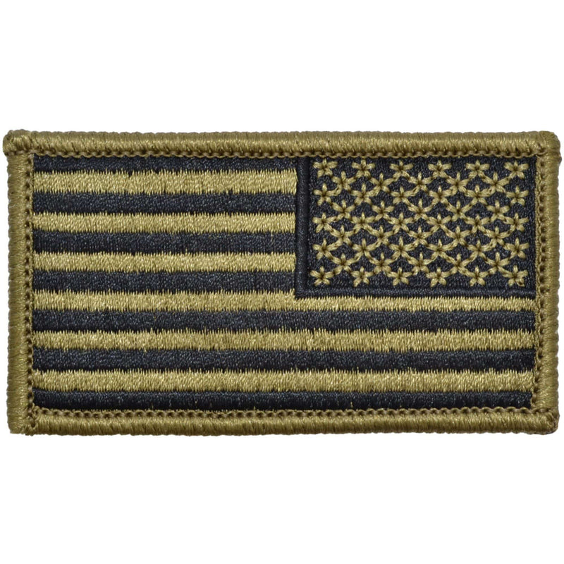 Tactical Gear Junkie Insignia Reverse USA Flag Fully Embroidered Patch - OCP/Scorpion