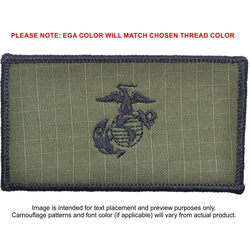 USMC Plate Carrier Flak Patch - Eagle Globe and Anchor Graphic (Open Globe)